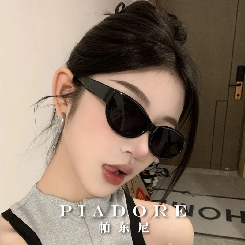 24猫眼墨镜简约高级质感方圆脸显瘦气质欧美街拍遮阳太阳镜网红潮