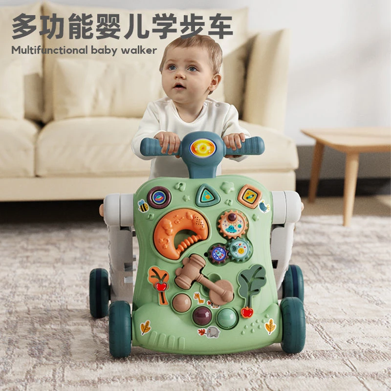 【粉丝专享】幼婴学步车手推车玩具宝宝防o型腿防侧翻训练益智学步