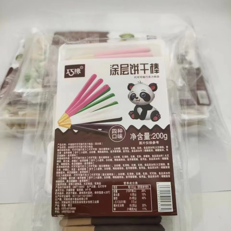 巧克力饼干棒手指型代可可脂巧克力制品M