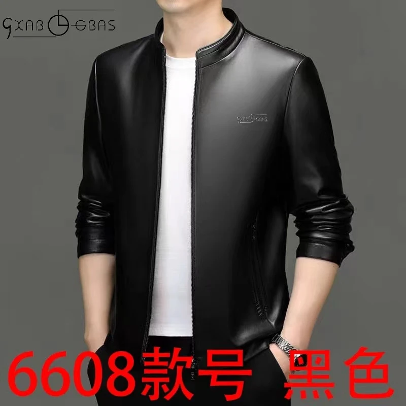 男士时尚商务高档皮衣显瘦显高（鑫鑫粉丝福利）立领