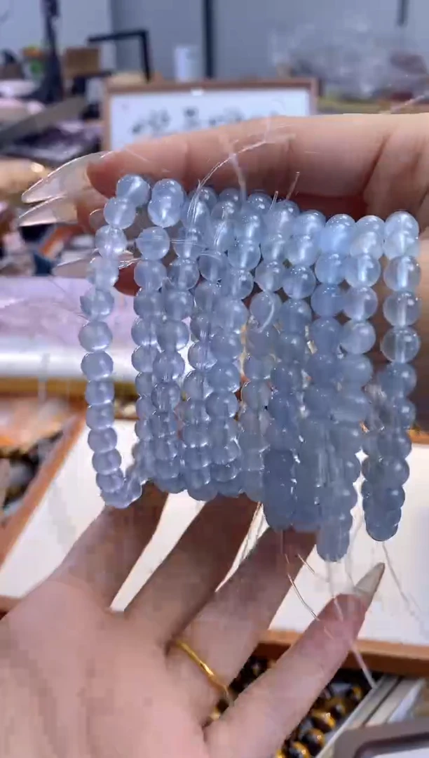 【闪购商品】海蓝宝石手串未镶嵌065/多样性发一/卡6