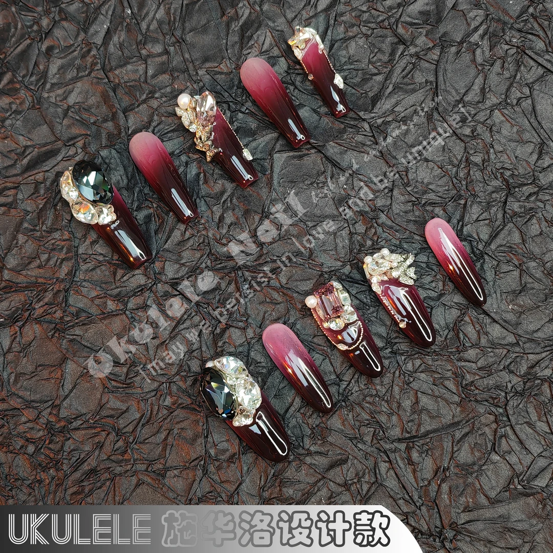 SSR【后妈茶话会】Ukulele施华洛高定设计渐变高冷奢华爆闪穿戴甲