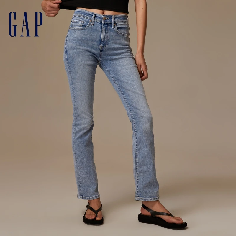 Gap女装秋季2023新款复古宽松喇叭裤牛仔裤739158潮流时尚长裤