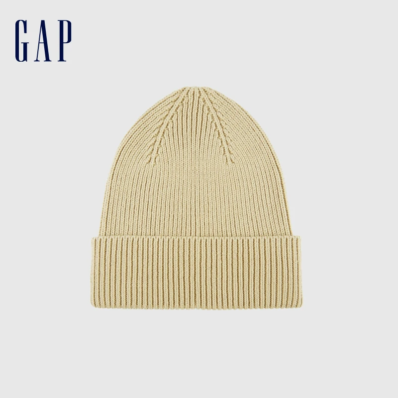 Gap男装秋季简洁纯色休闲针织帽小圆帽保暖毛线帽795391
