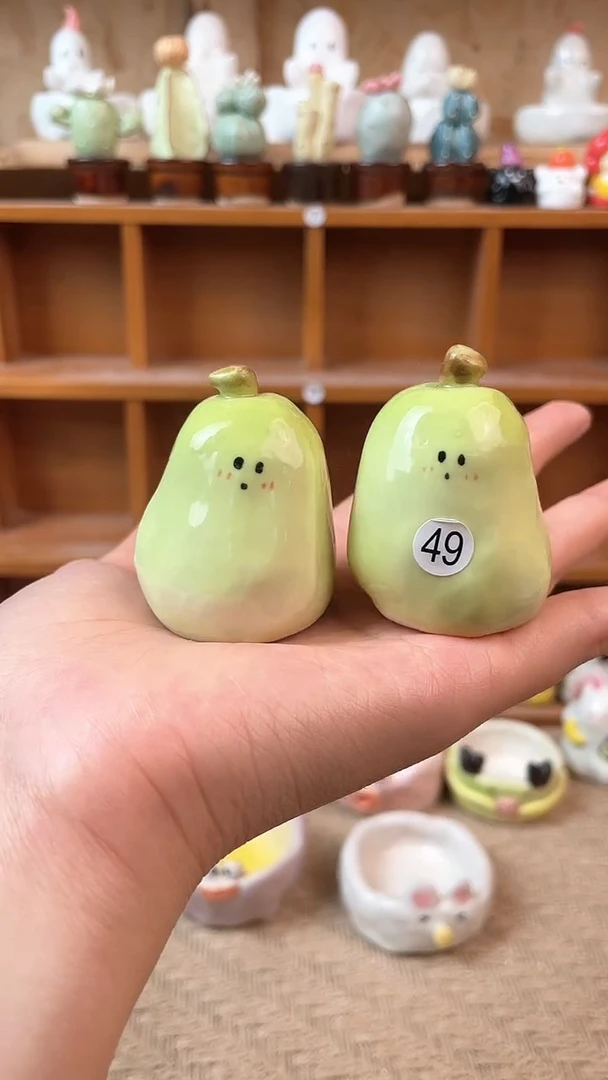 【闪购商品】摆件创意手捏陶瓷(默认微瑕)49