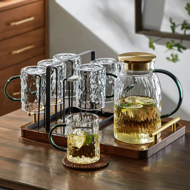 耐热高硼硅玻璃杯套装家用大容量喝水泡茶杯男客厅待客水具套装