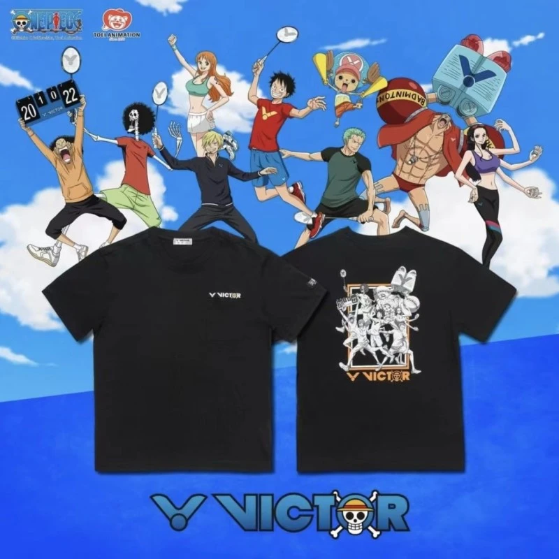 VICTOR/威克多羽毛球服航海王T恤短袖男款运动服女款休闲速干上衣