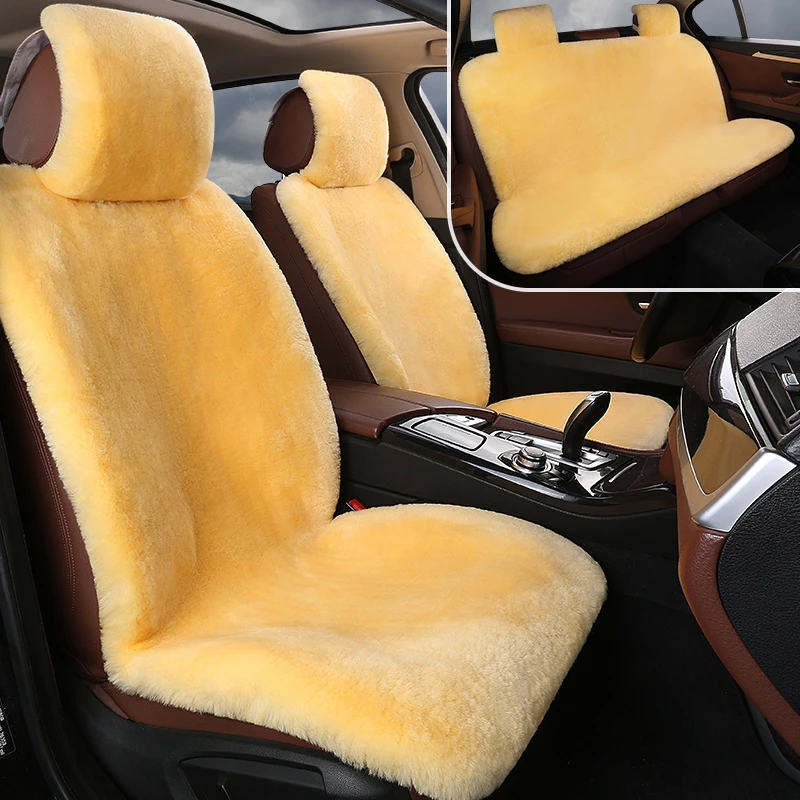 纯羊毛皮毛一体汽车坐垫冬季保暖澳洲纯羊毛车垫通用座垫套保暖