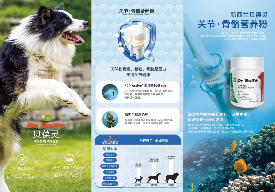 1Dr Eell'e贝葆灵新西兰原装进口关节骨骼营养粉软骨素【超萌好物】
