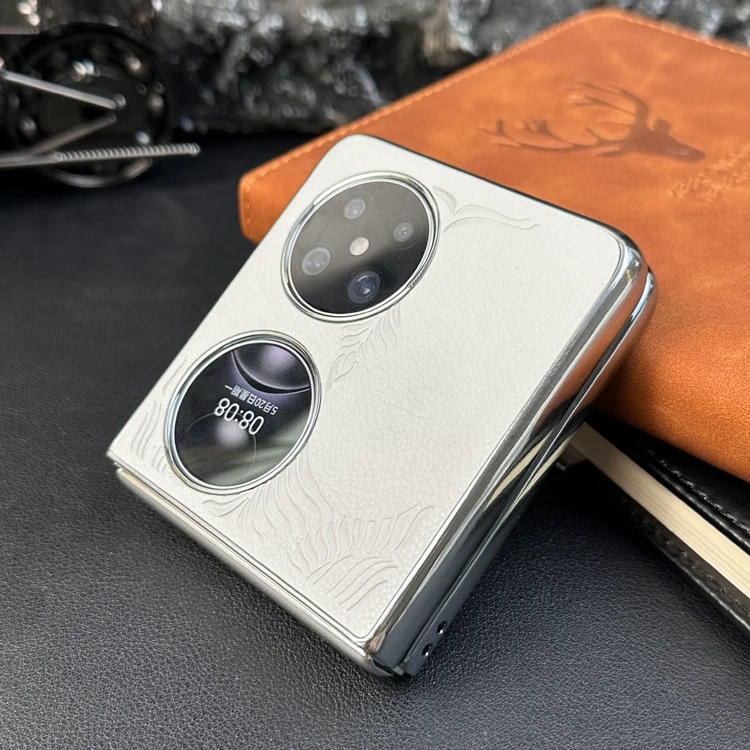 爱美洛华为pocket2手机壳全包真皮p50pocket保护套电镀防摔保护套