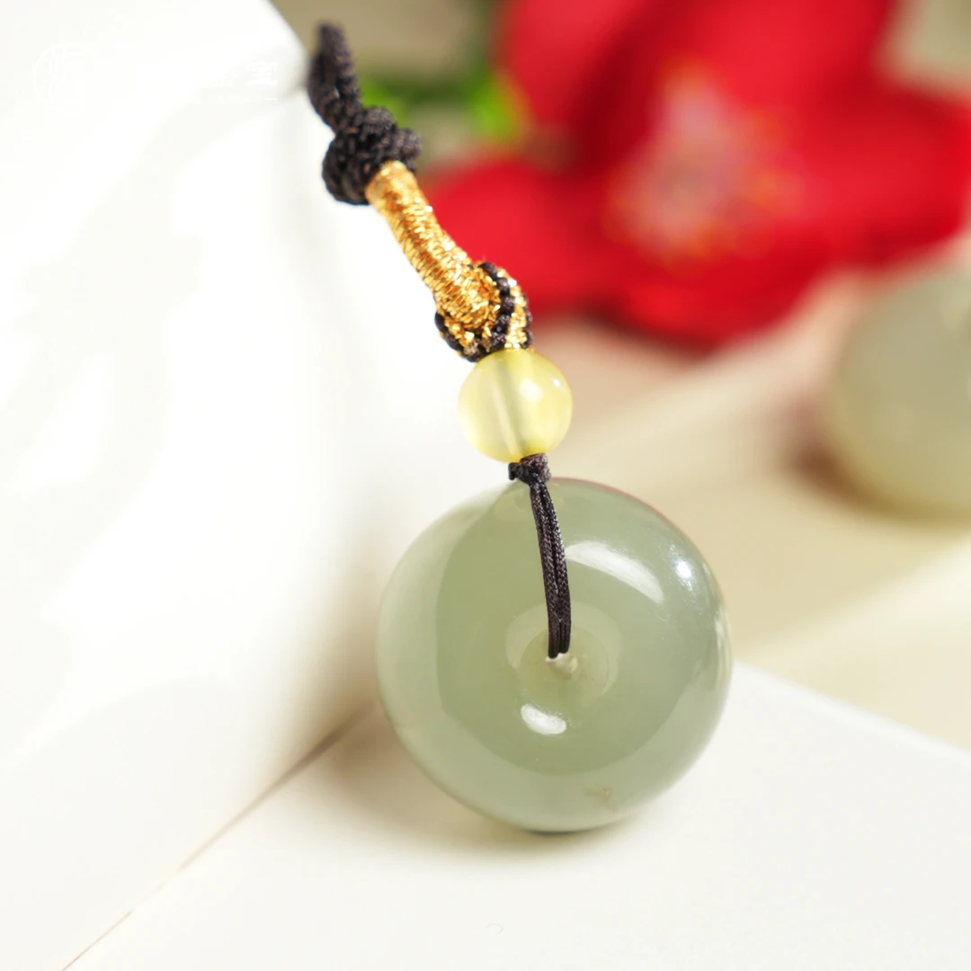 【海东鉴宝】天然青海和田玉平安扣吊坠气质挂坠多样式（商城）