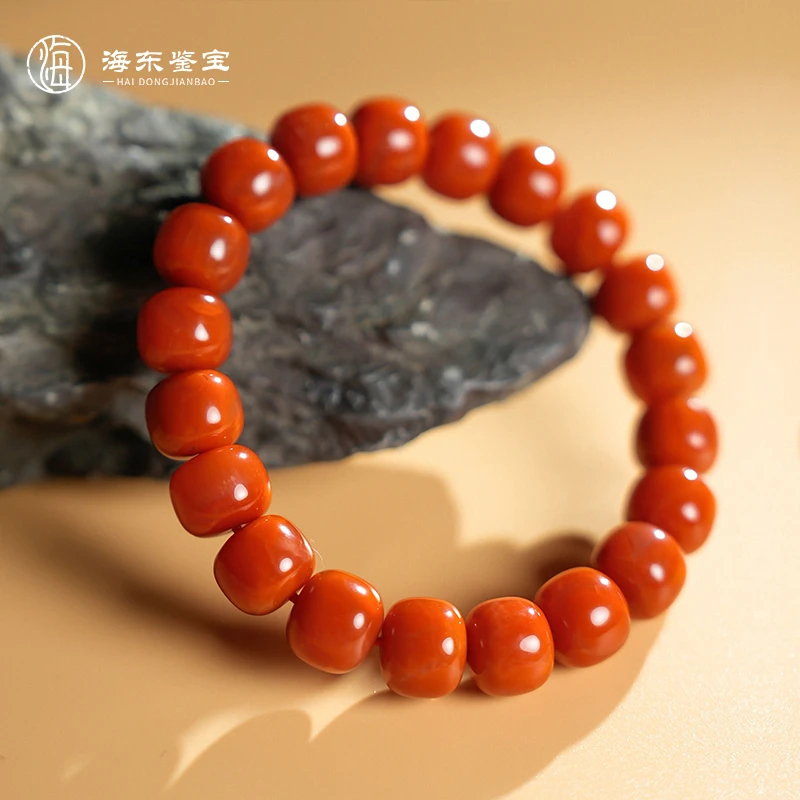 【海东鉴宝】天然南红手串气质手链10mm+瓦西老型精美百搭(商城)