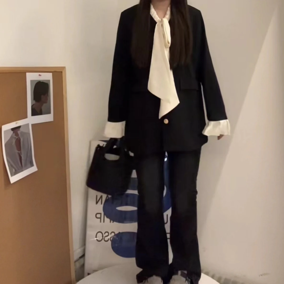 西西  富家千金领结拼接西装外套