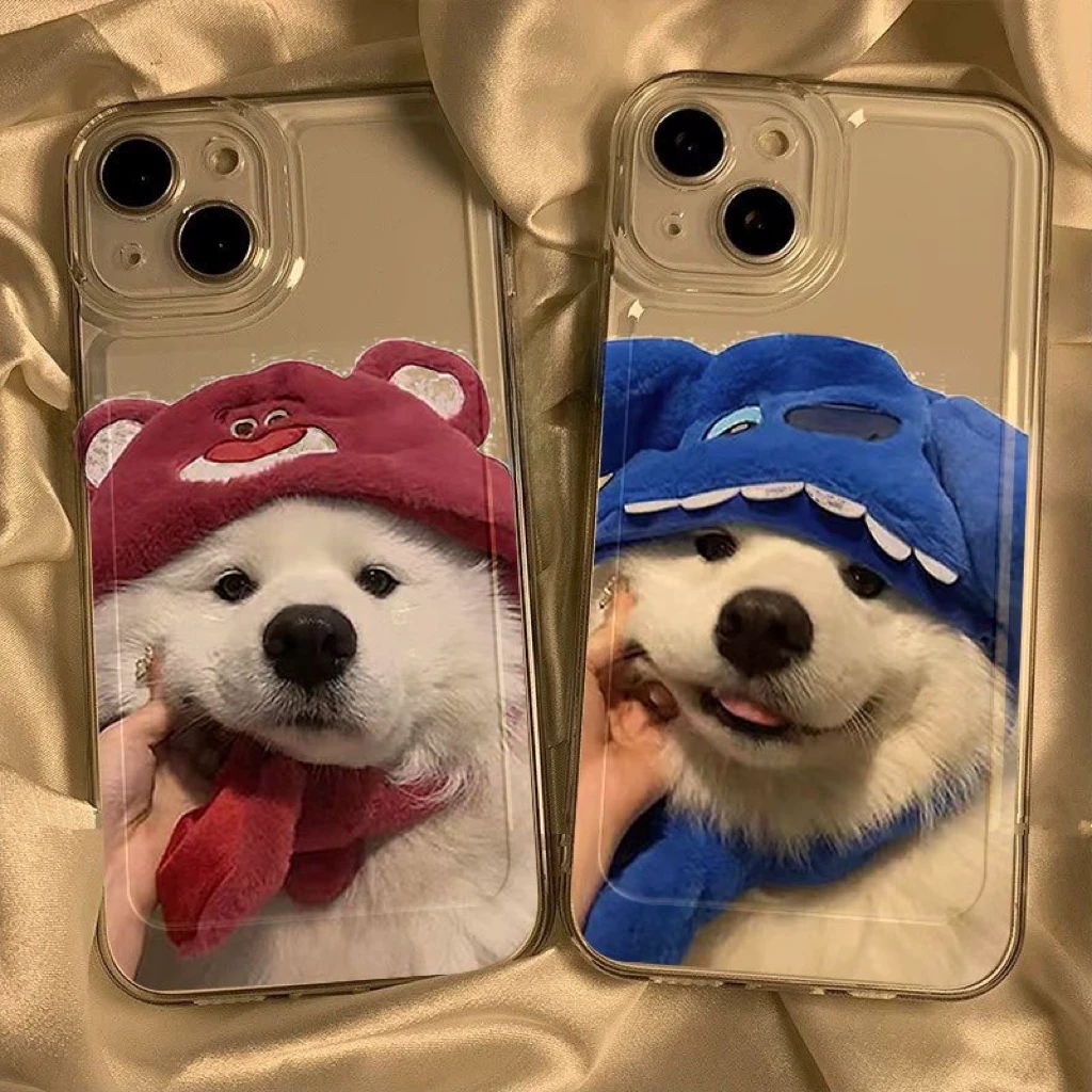 帽子小狗适用iPhone15promax/14手机壳13女12华为/vivo/小米/oppo