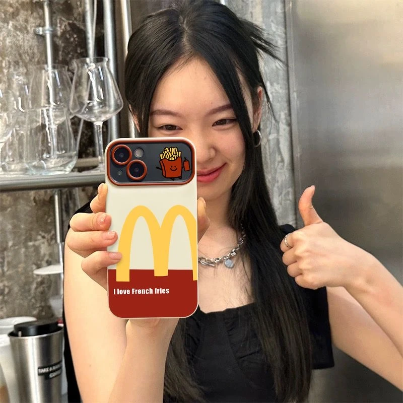 麦当薯条适用iPhone15promax/14手机壳13女12华为/vivo/小米/oppo