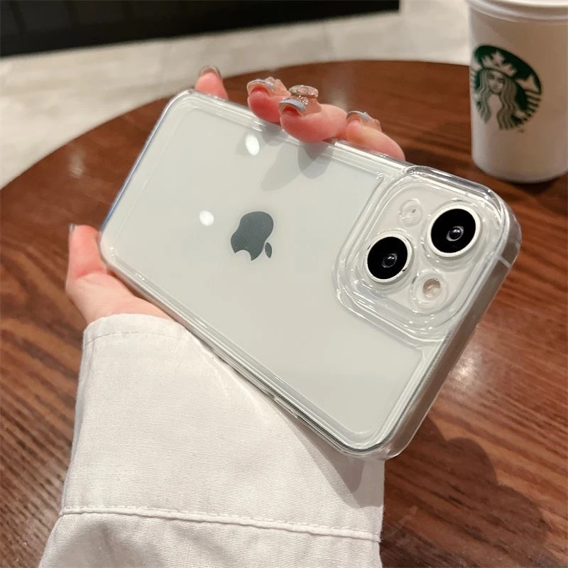 纯色透明适用iPhone15promax/14手机壳13女12华为/vivo/小米/oppo