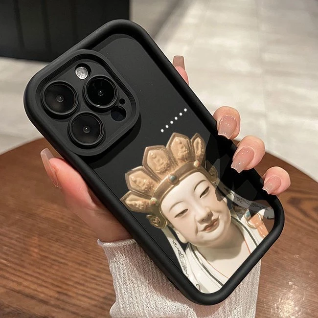 无语菩萨适用iPhone15promax/14手机壳13女12华为/vivo/小米/oppo