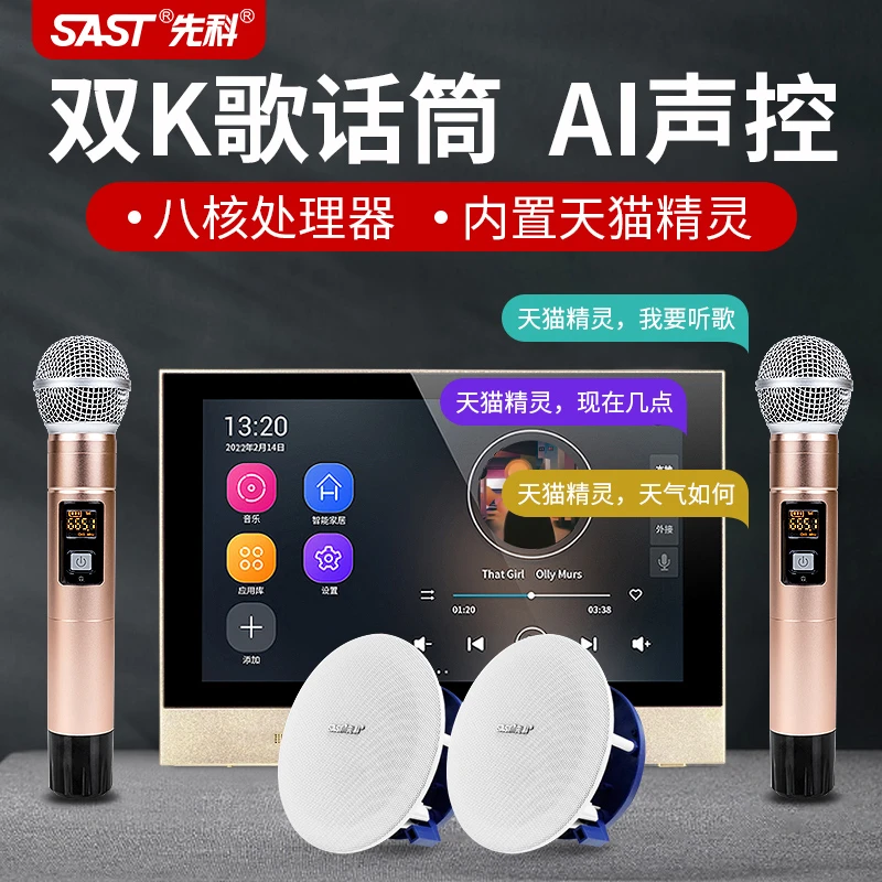 SAST/先科语音主机嵌入式智能家居吸顶音响家庭影院家庭音响音响