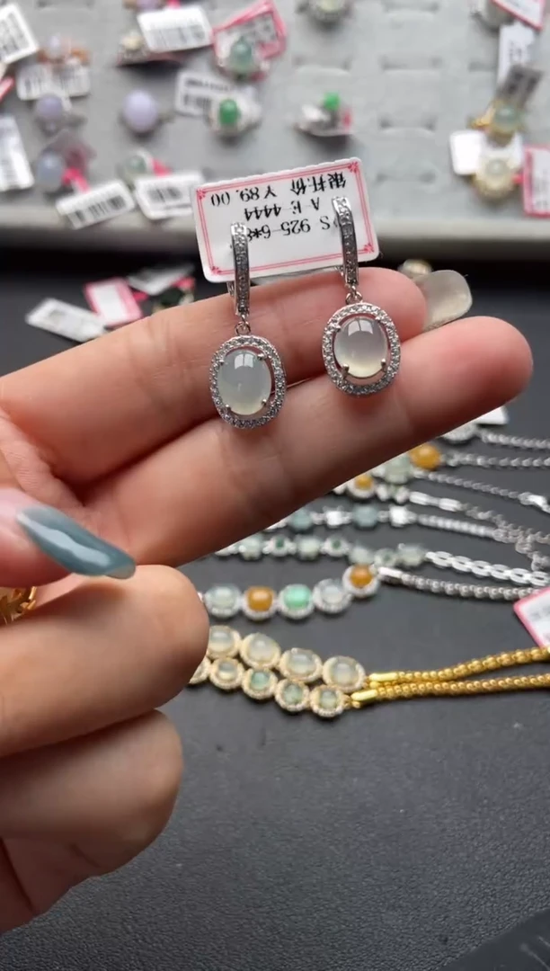 【闪购商品】翡翠戒指银S925镶嵌222222---5