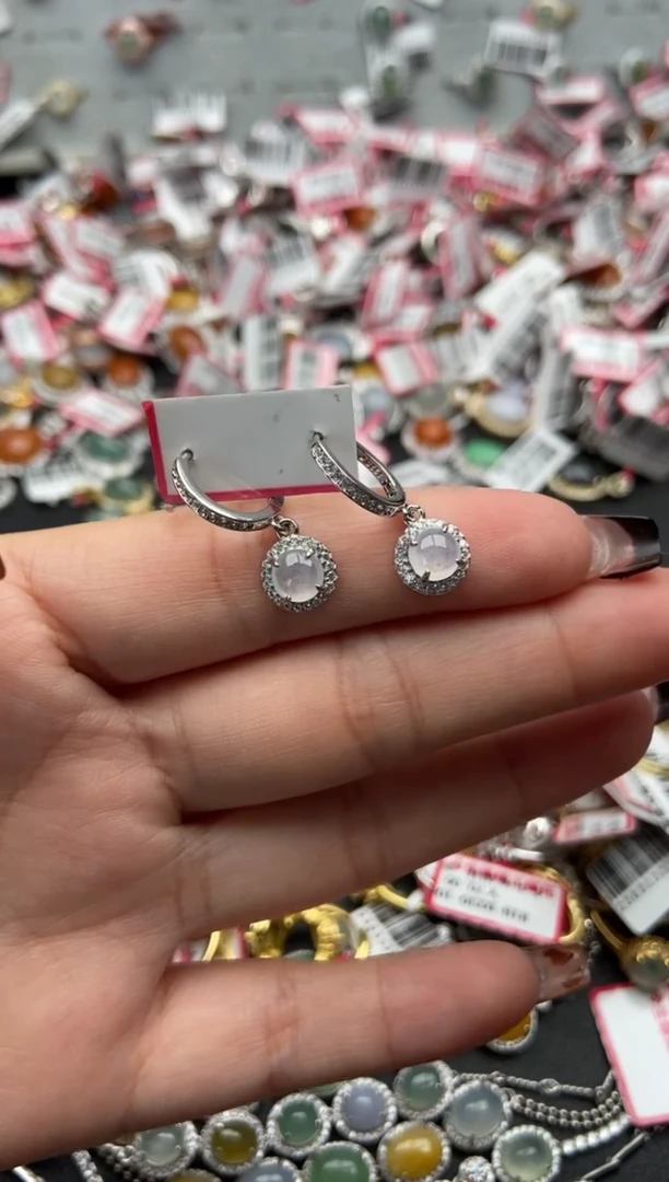 【闪购商品】翡翠戒指银S925镶嵌2222---7