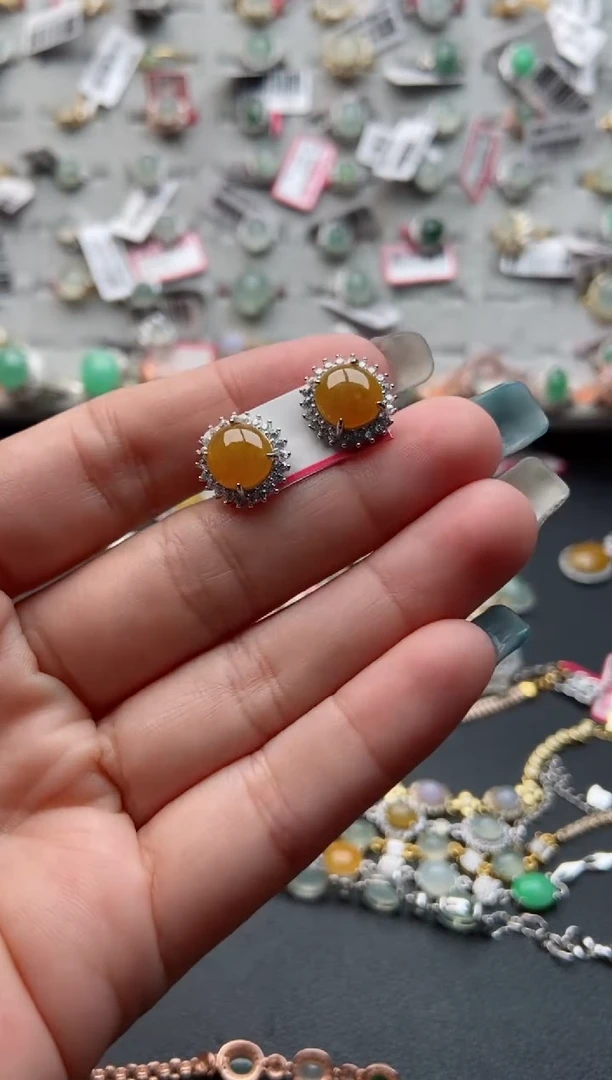 【闪购商品】翡翠戒指银S925镶嵌333333333 7