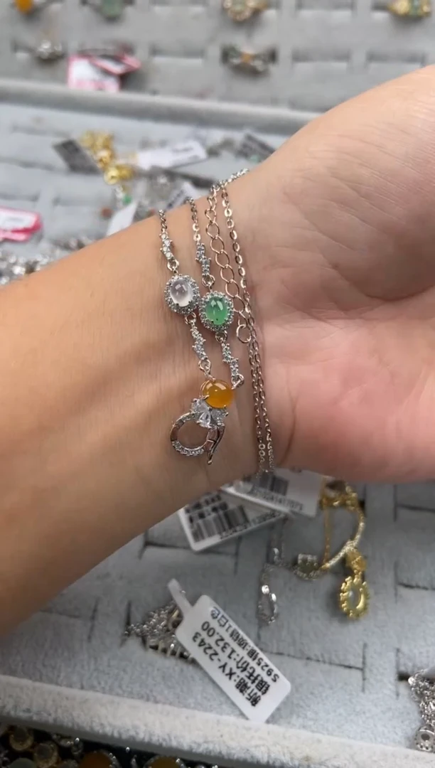 【闪购商品】翡翠戒指银S925镶嵌555555-6