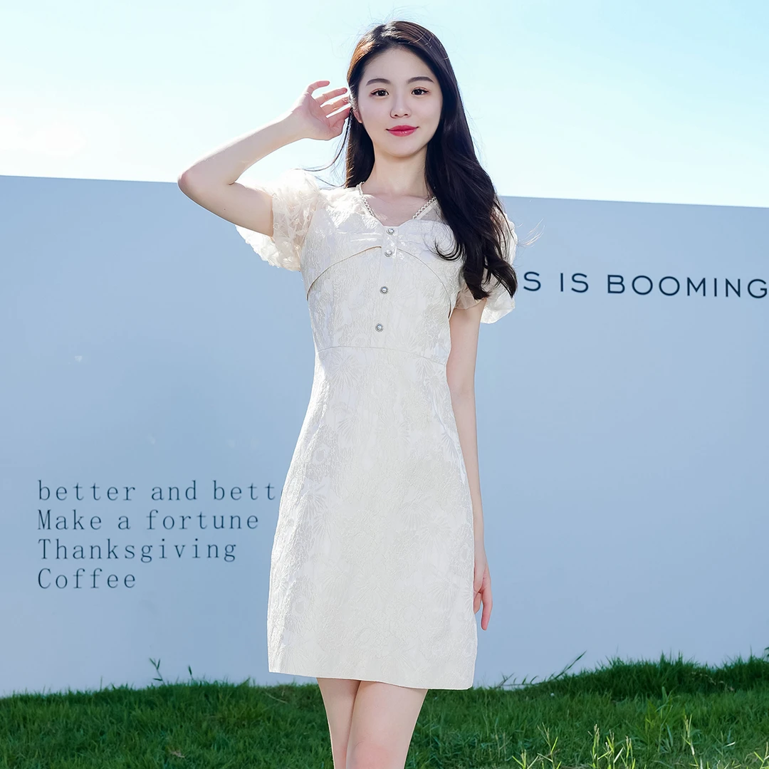 【媛媛女王专享】EVA OUXIU/伊华欧秀连衣裙32WAQ3361