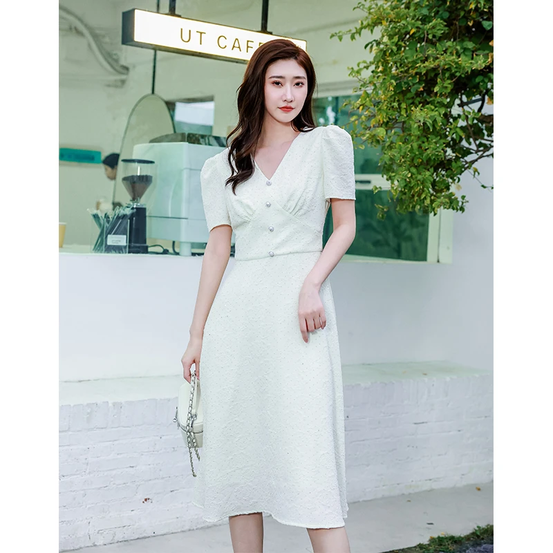 【粉丝专属】EVA OUXIU/伊华欧秀连衣裙42WAQ4492