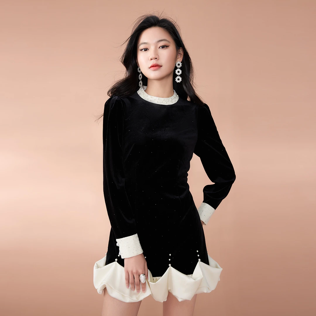 【高高甄选】EVA OUXIU/伊华欧秀连衣裙43KAQ5179