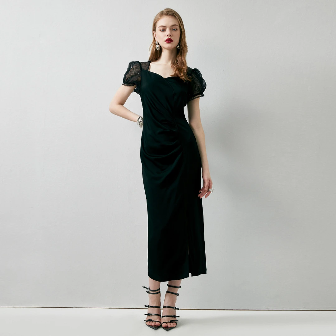 【老板娘夏天】EVA OUXIU/伊华欧秀连衣裙E32AQ0337