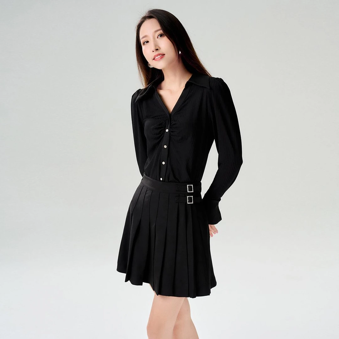 【小铃铛专享】EVA OUXIU/伊华欧秀衬衫E21AC6252