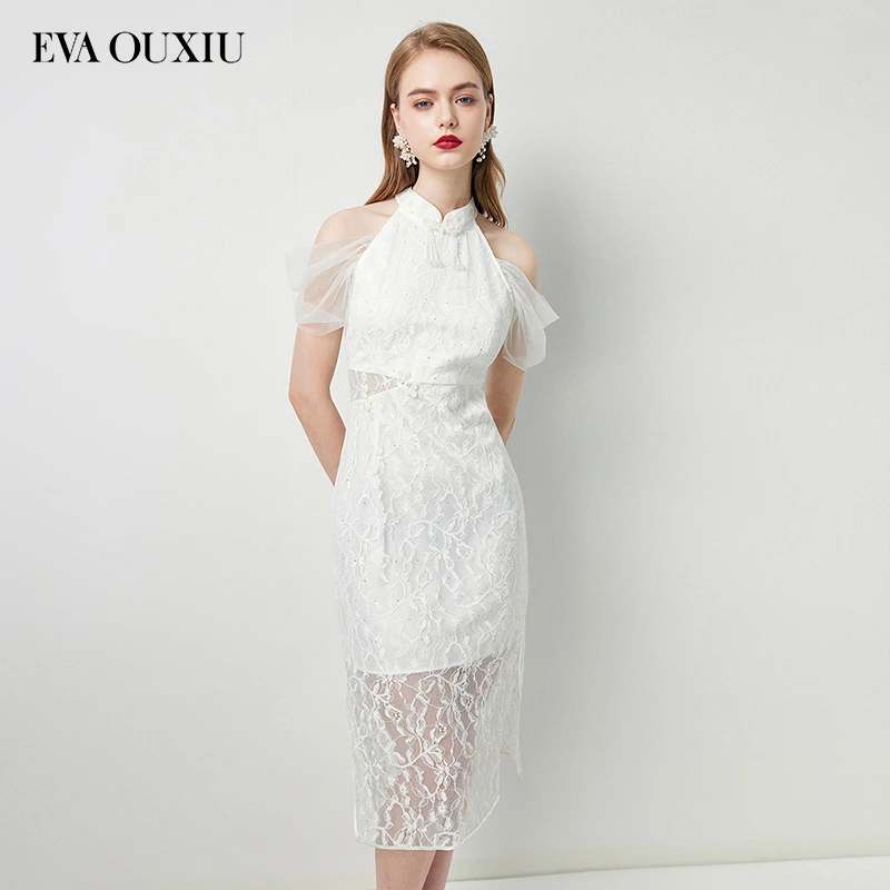 【媛媛女王专享】EVA OUXIU/伊华欧秀连衣裙 42KAQ4701