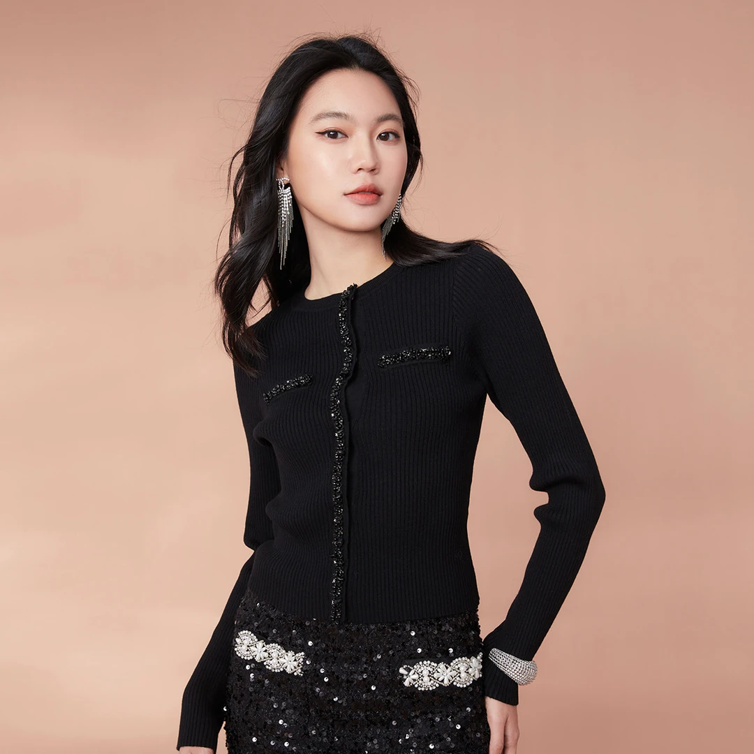 【蜜思仝】EVA OUXIU/伊华欧秀小香风针织衫43WZM5245