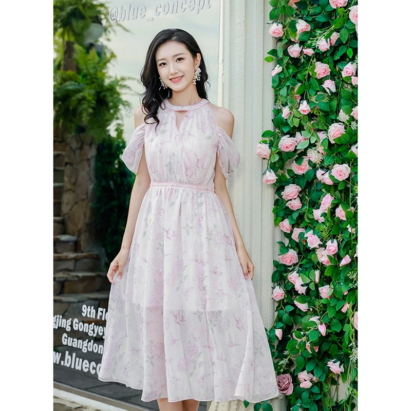 【老板娘夏天】EVA OUXIU/伊华欧秀连衣裙42KAQ4852