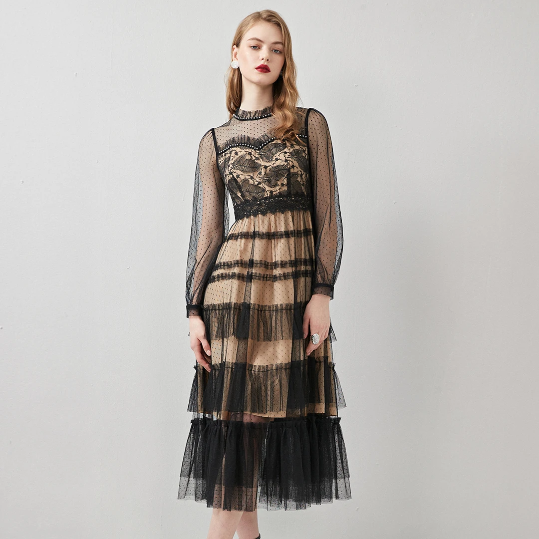 【唐长老】EVA OUXIU/伊华欧秀连衣裙42WAQ4456