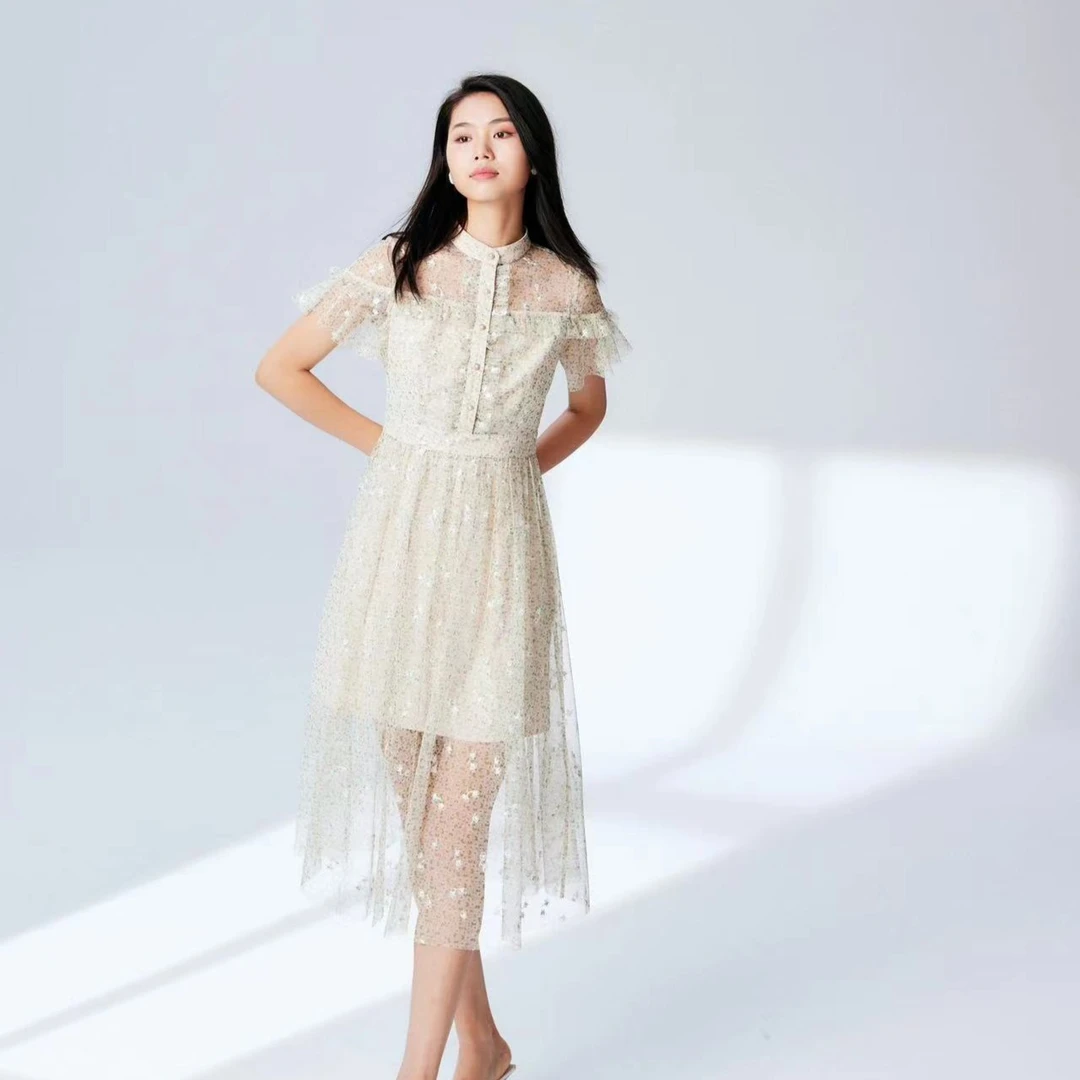 【粉丝专属】EVA OUXIU/伊华欧秀连衣裙32WAQ3390