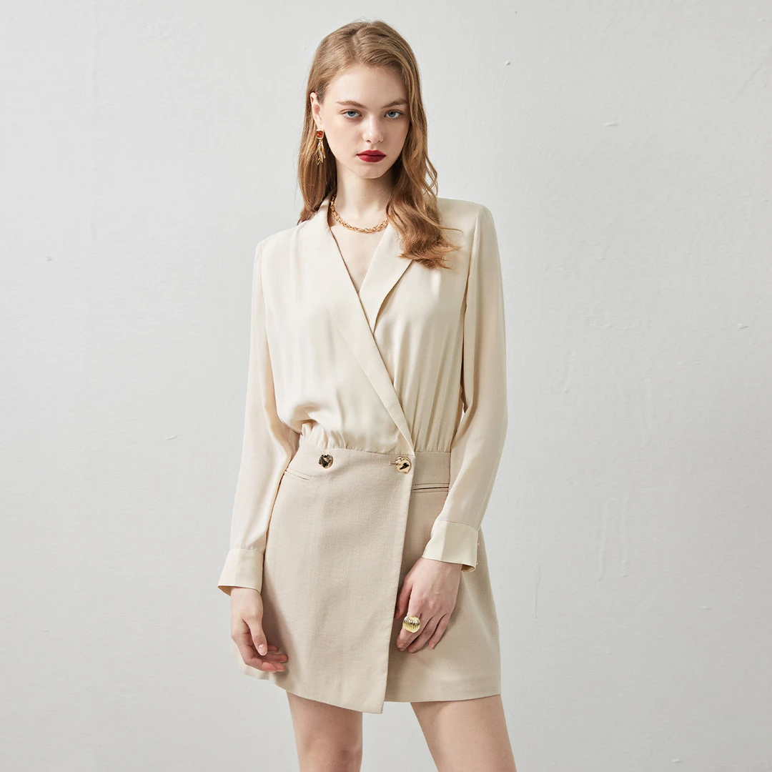 【杭州哲妈】EVA OUXIU/伊华欧秀连衣裙E32AQ0055