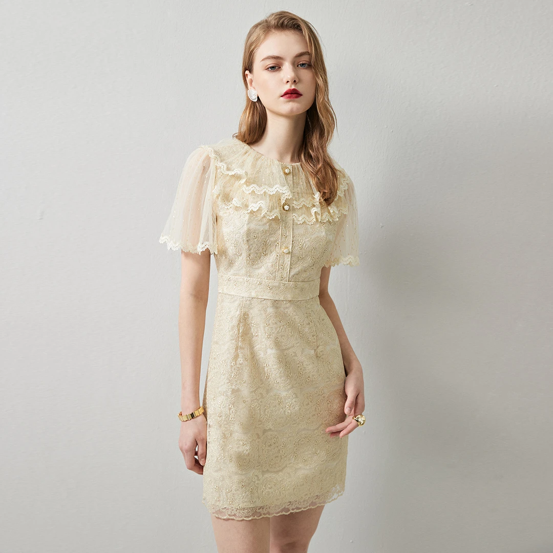 【熊姐专属】EVA OUXIU/伊华欧秀连衣裙42WAQ4453