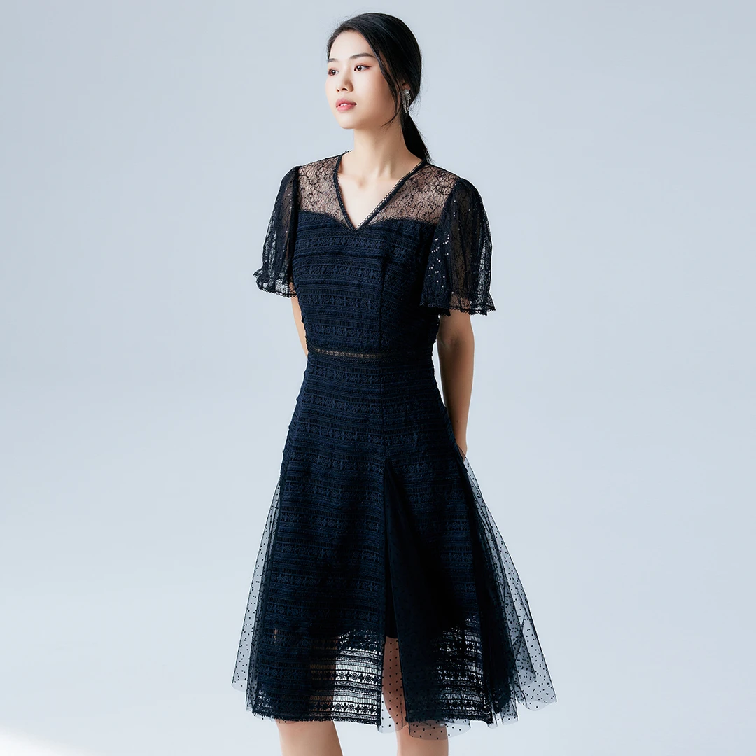 【初依专属】EVA OUXIU/伊华欧秀连衣裙32KAQ3477