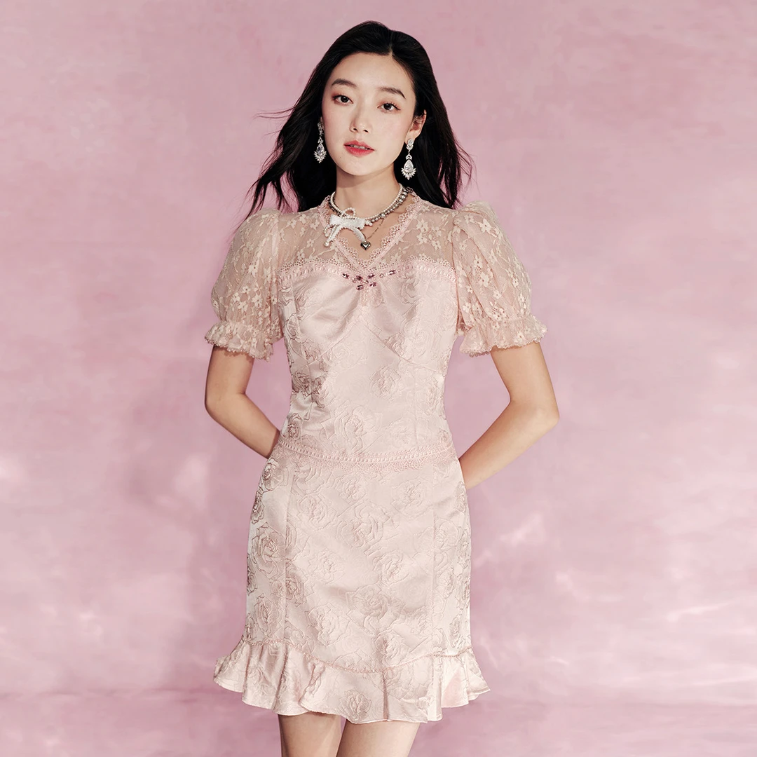 【初依专属】EVA OUXIU/伊华欧秀千金风套装42KTZ4878