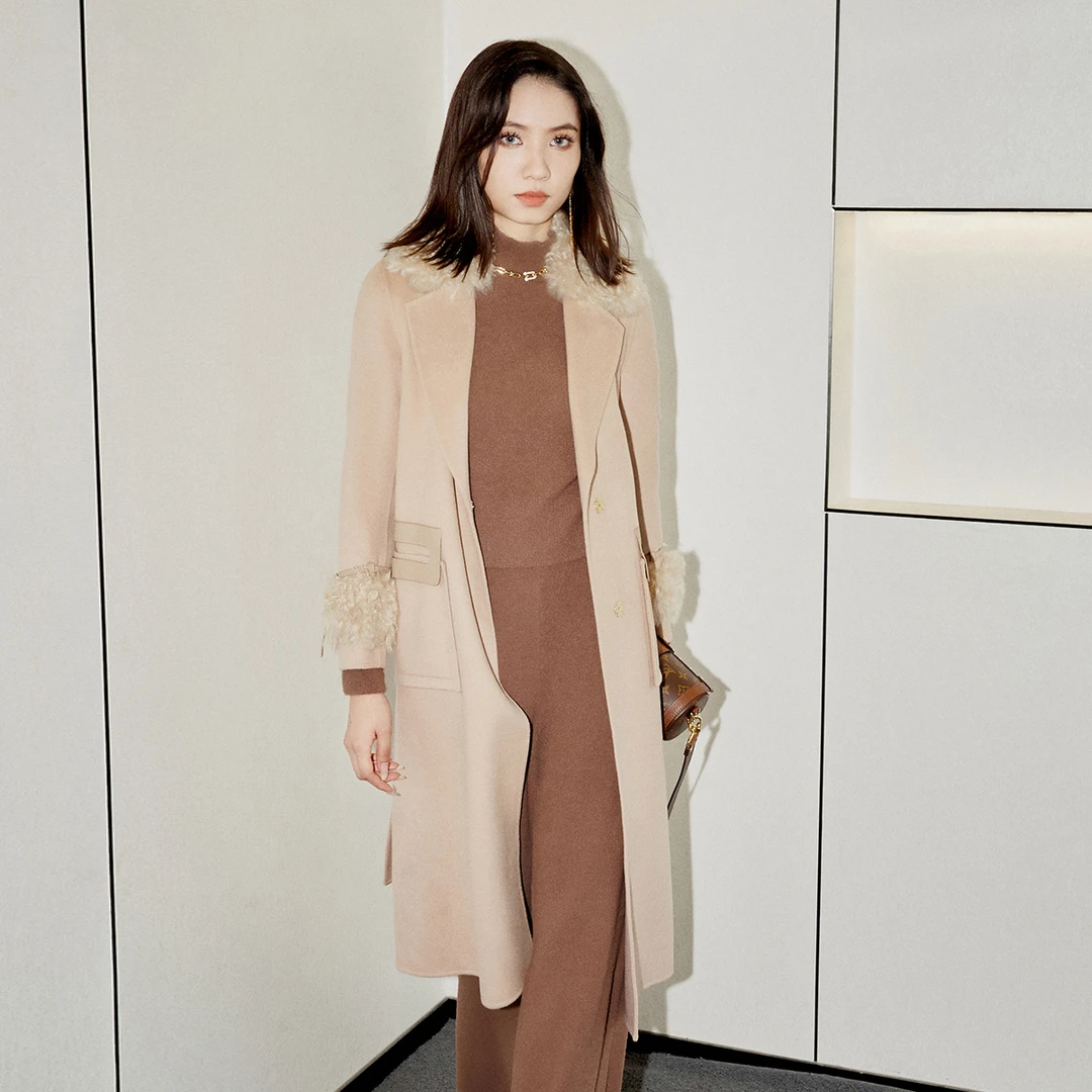 【小云总】EVA OUXIU/伊华欧秀毛呢外套E15LS5208