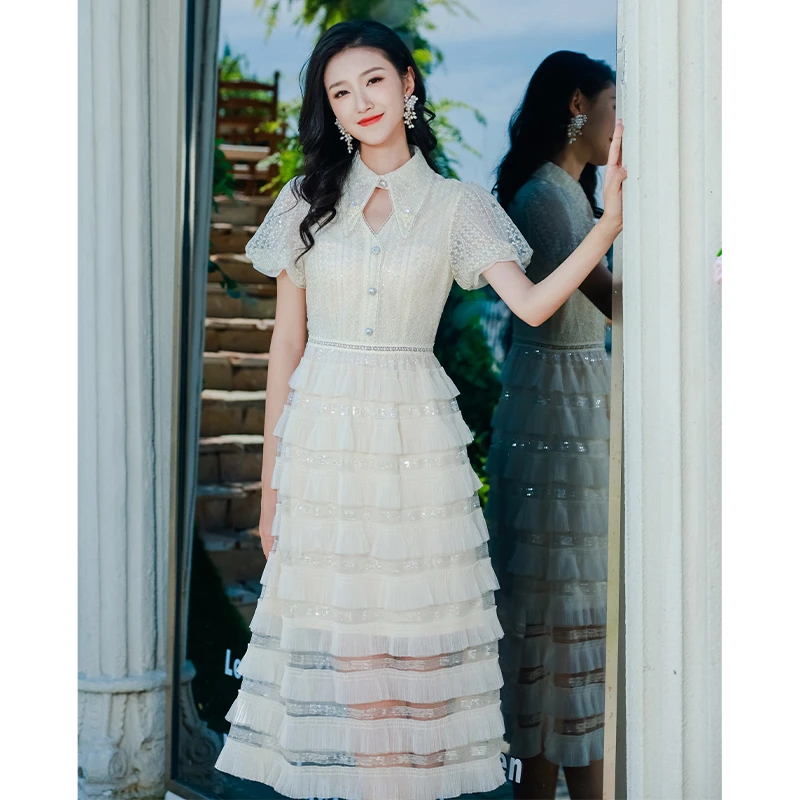 【粉丝专属】EVA OUXIU/伊华欧秀连衣裙42KAQ4792