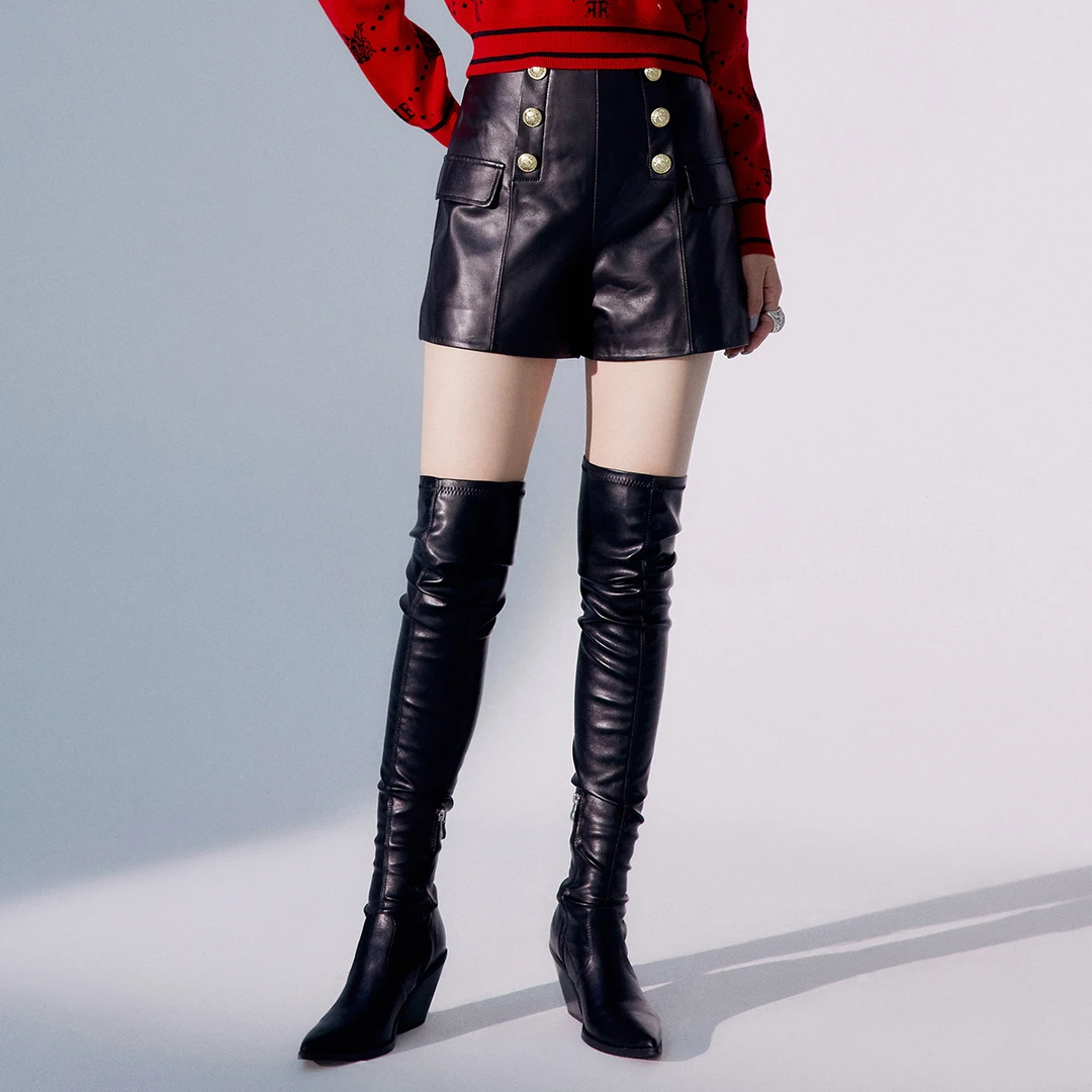 【媛媛女王专享】EVA OUXIU/伊华欧秀短裤E15PK5096