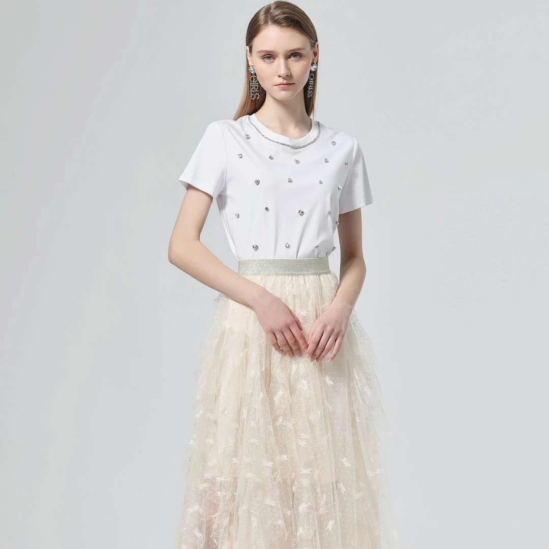 【杭州哲妈】EVA OUXIU/伊华欧秀半身裙22KAQ1010