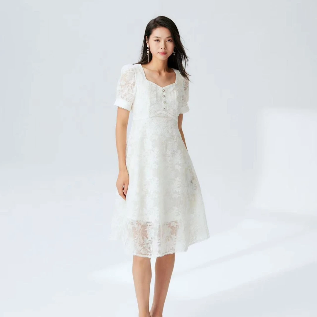 【诗语专属】EVA OUXIU/伊华欧秀连衣裙32WAQ3392