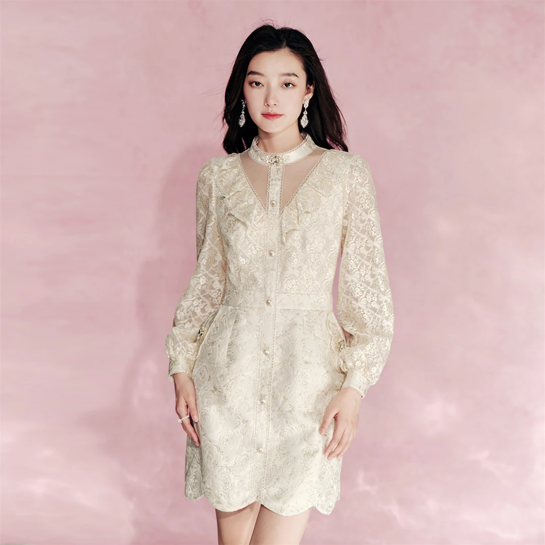 【小铃铛专享】EVA OUXIU/伊华欧秀连衣裙43KAQ5175