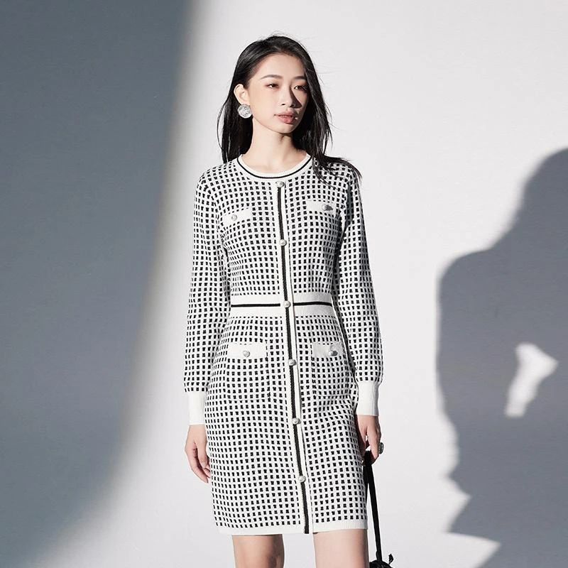 【媛媛女王专享】EVA OUXIU/伊华欧秀连衣裙35WZQ4122