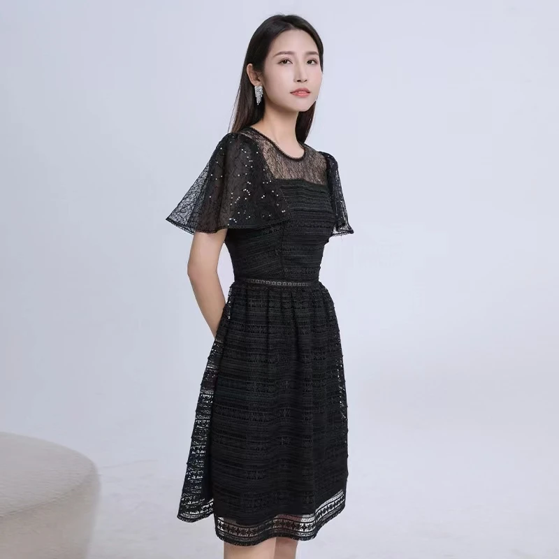 【丽姐专属】EVA OUXIU/伊华欧秀连衣裙32KAQ3086