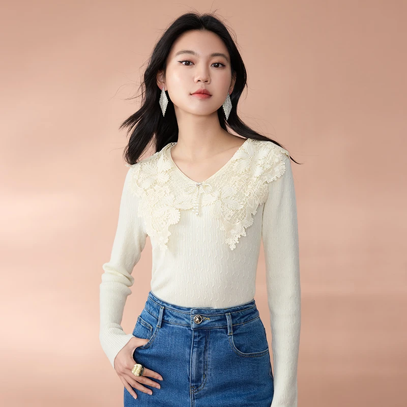 【小云总】EVA OUXIU/伊华欧秀针织衫上衣43WZM5152