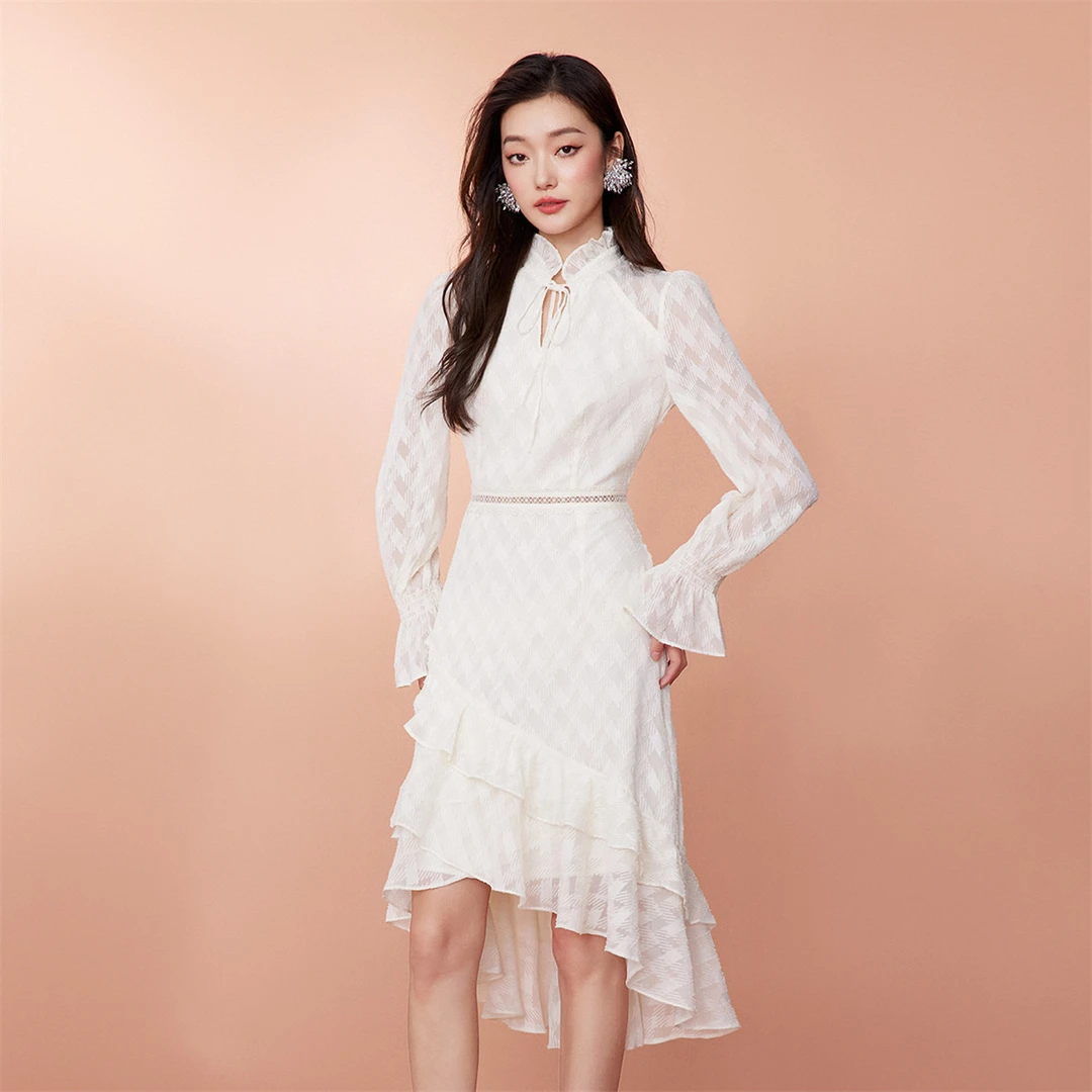 【诗语专属】EVA OUXIU/伊华欧秀连衣裙E33AQ0653